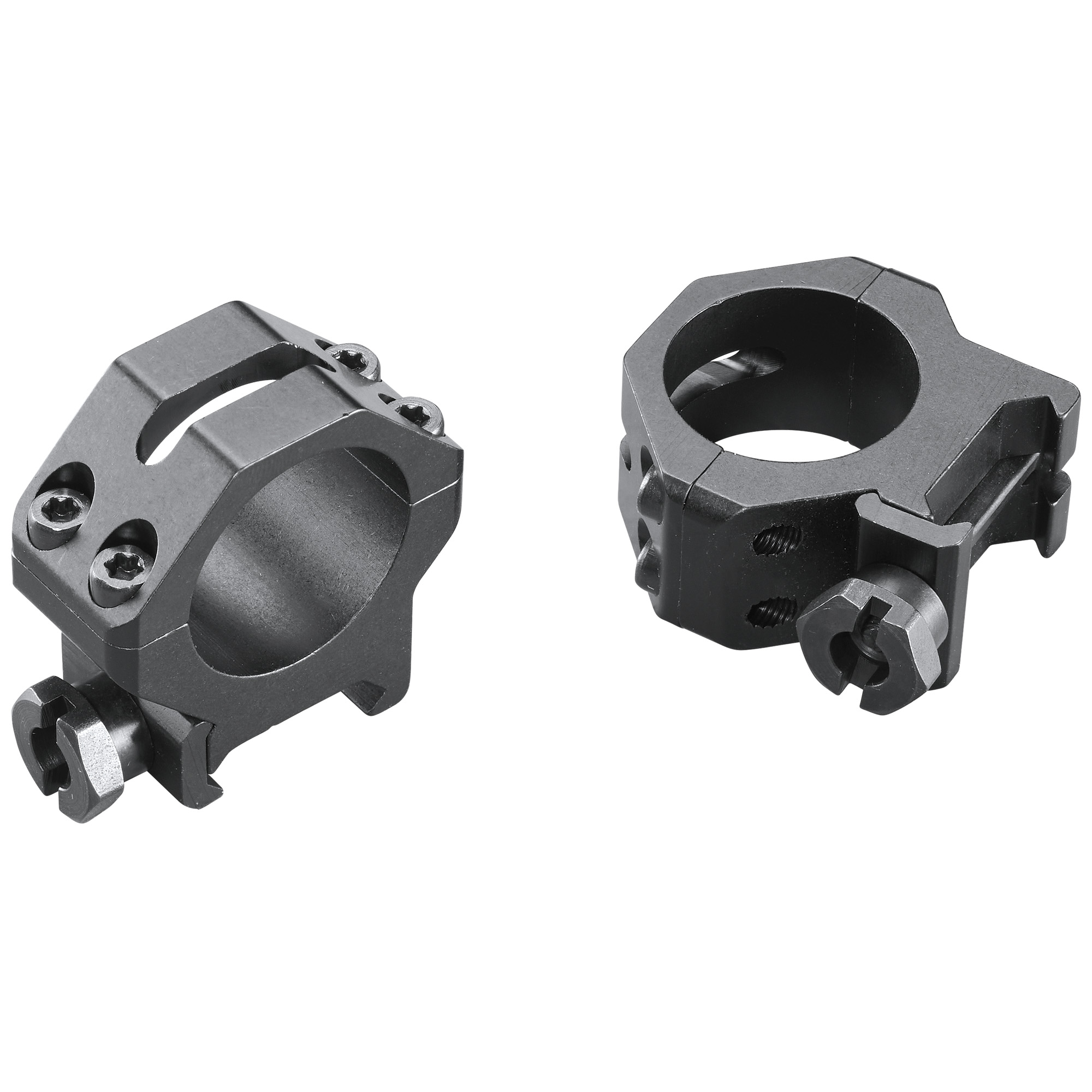Weaver 48360 1in Medium 4 Hole Skeleton Rings Matte Finish for 1in and 30mm Scopes Picatinny