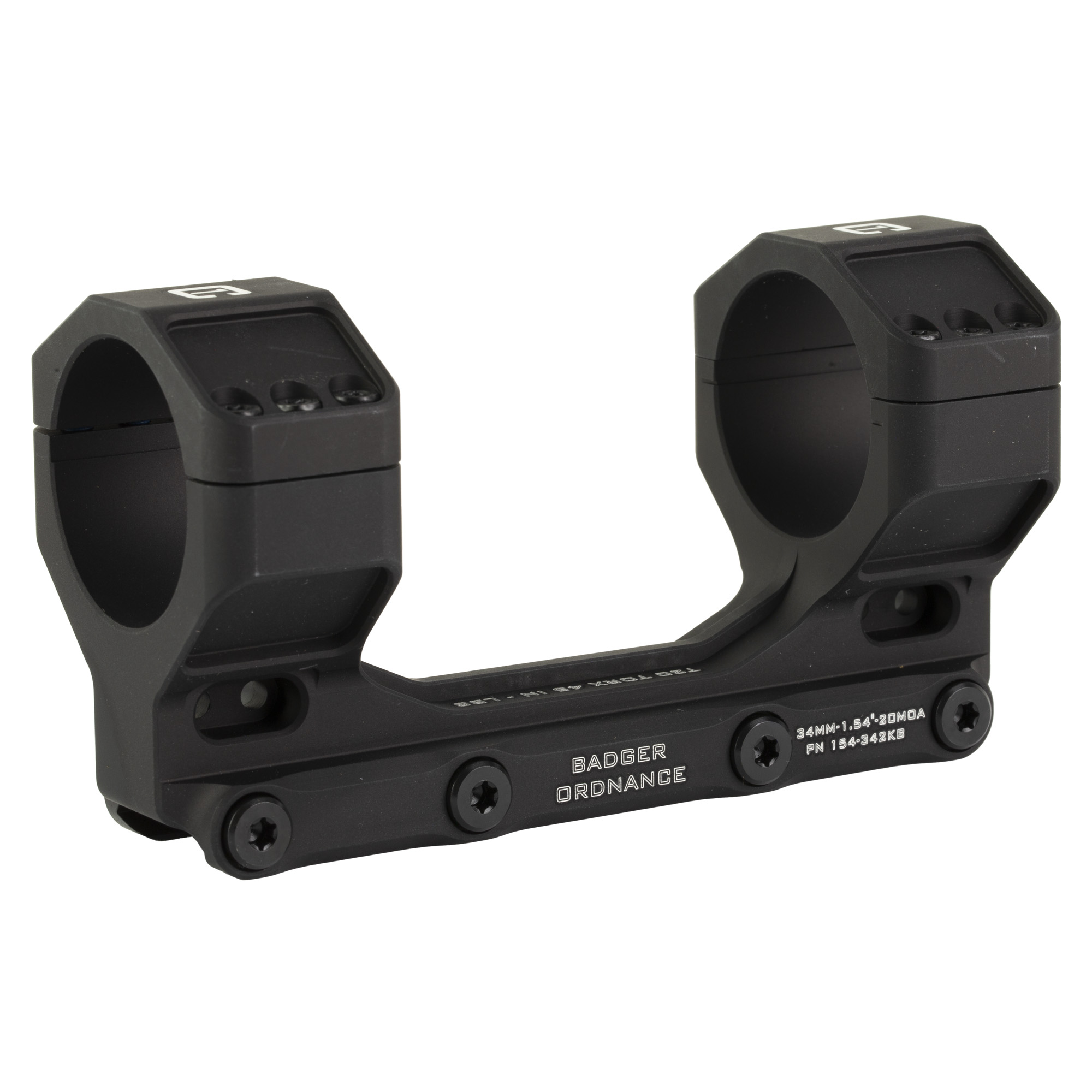 Badger Ordnance Condition One Max 34mm 1.54in 20MoA Picatinny Mount