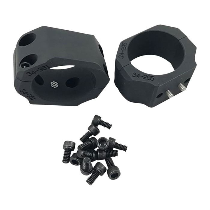 Kinetic Development Group 34mm Modular Optics Mount Ring Set High 1.55 Inch SideLok Picatinny