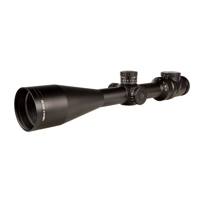 Trijicon Accupoint 4-24x50mm SFP Illuminated Red Triangle Post Chevron Reticle 30mm Tube