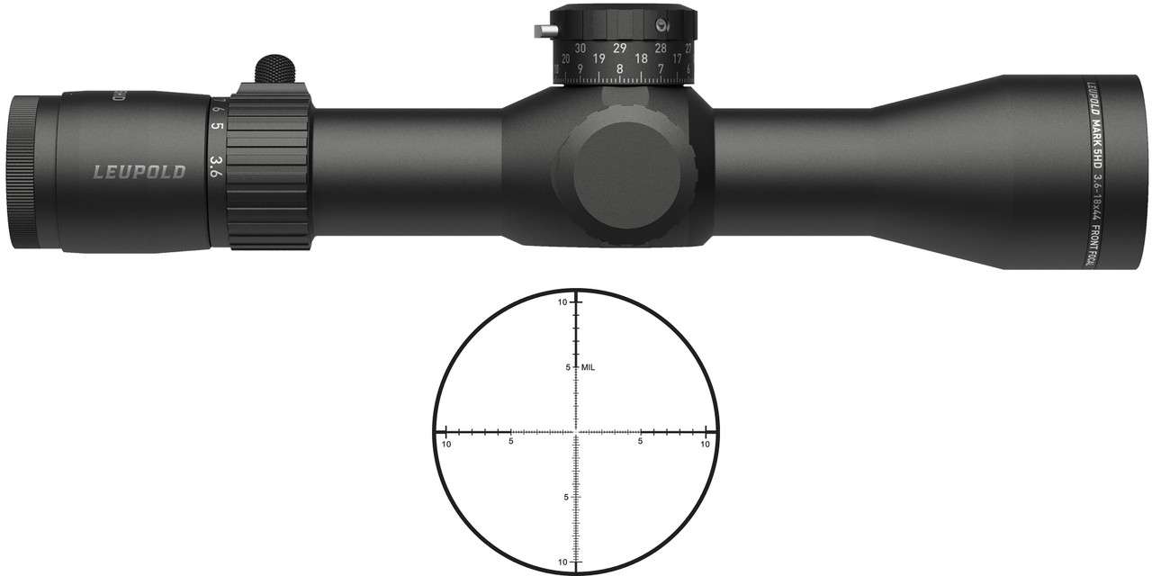 Leupold Mark 5HD 3.6-18x44 35mm Tube PR1-MIL First Focal Plane Rifle Scope