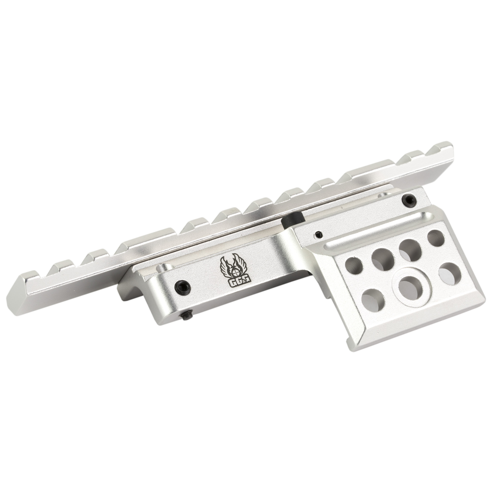 Gg&G Mini14 Ruger Scope Mount Silver Weaver Style Base