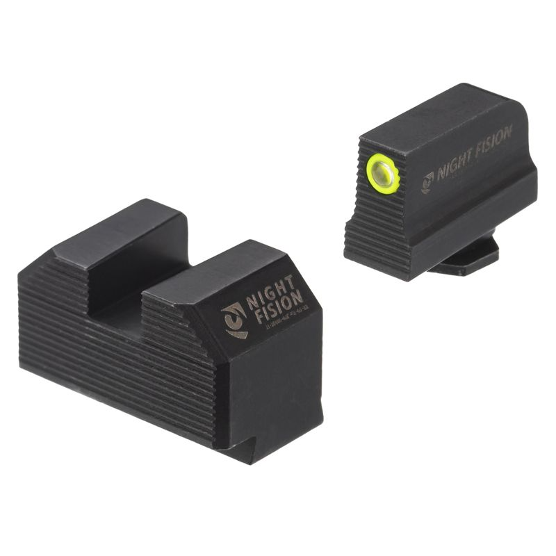 Night Fision Stealth Night Sights Yellow Front Back For Walther PDP