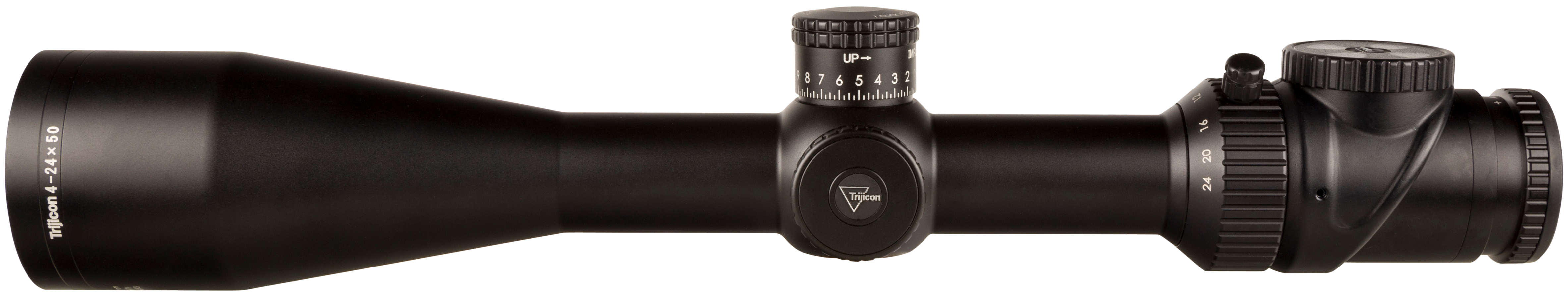 Trijicon AccuPoint 4-24x50mm 30mm Tube Illuminated Green Triangle Post Satin Black
