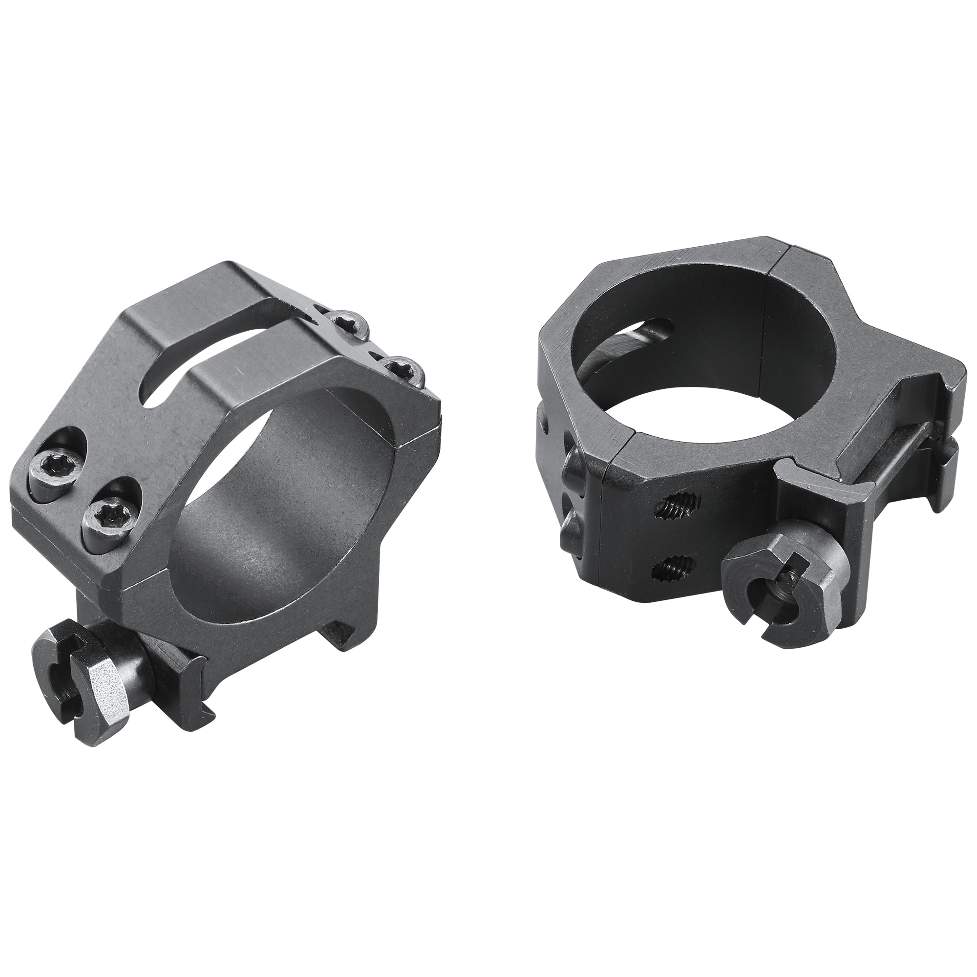 Weaver 48364 Four-Hole Skeleton Rings Matte Finish 30mm Low Picatinny Fit