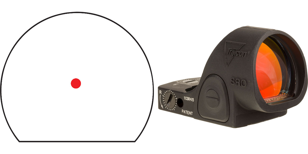 Trijicon SRO 1x Red Dot Reflex 5 MOA Handgun Sight Matte