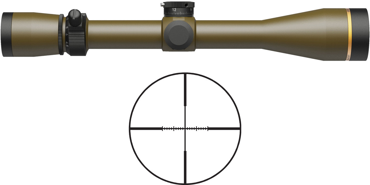 Leupold VX-3HD 4.5 14x40mm CDS ZL Wind Plex Burnt Bronze Rifle Scope