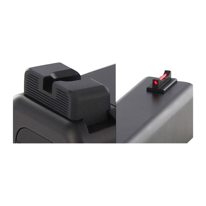 Dawson Precision Mos Non Co-witness Fixed Sight Set for Glock Gen 5 G34 Red
