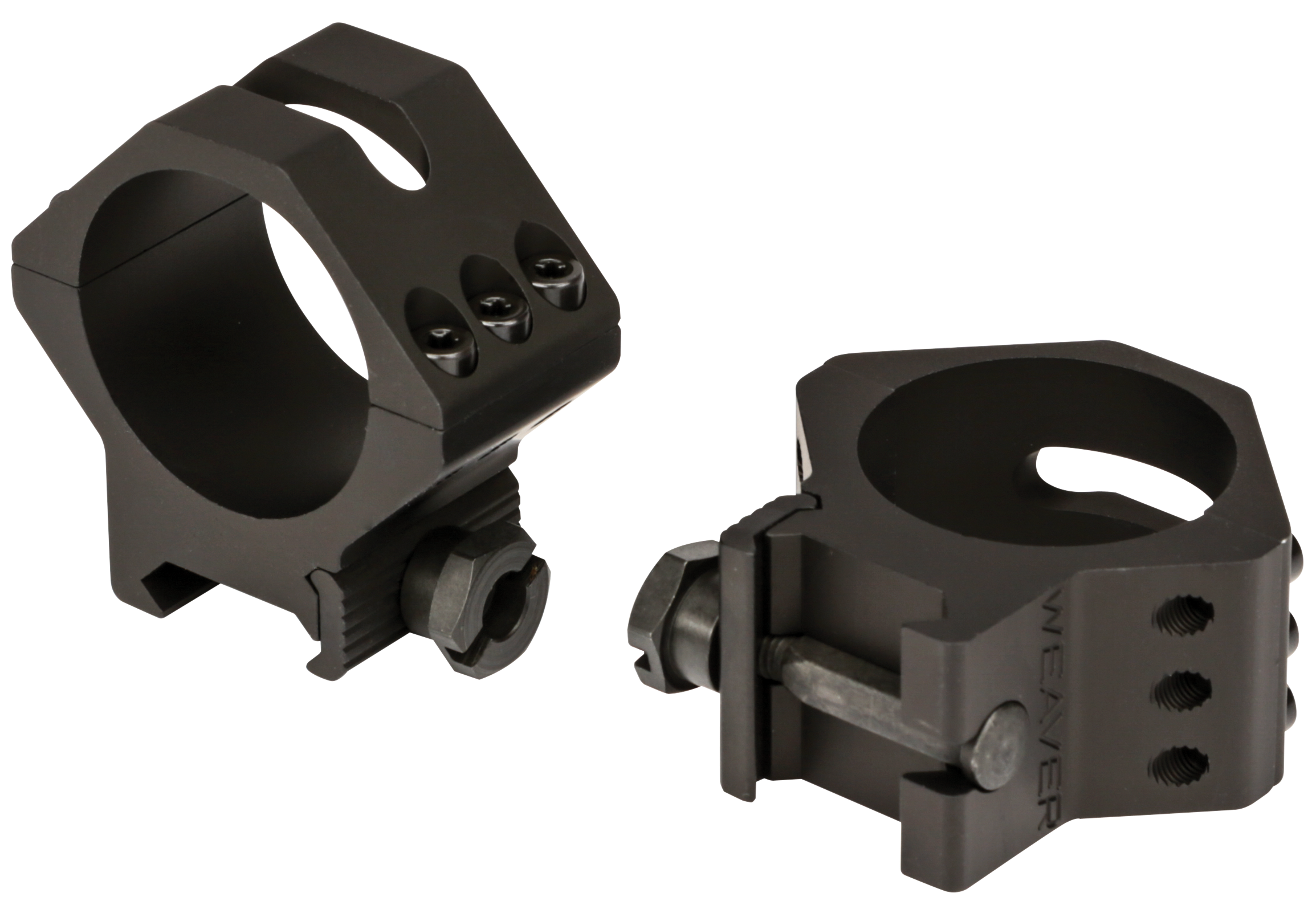Weaver Six-Hole Picatinny Rings 34mm Low Matte