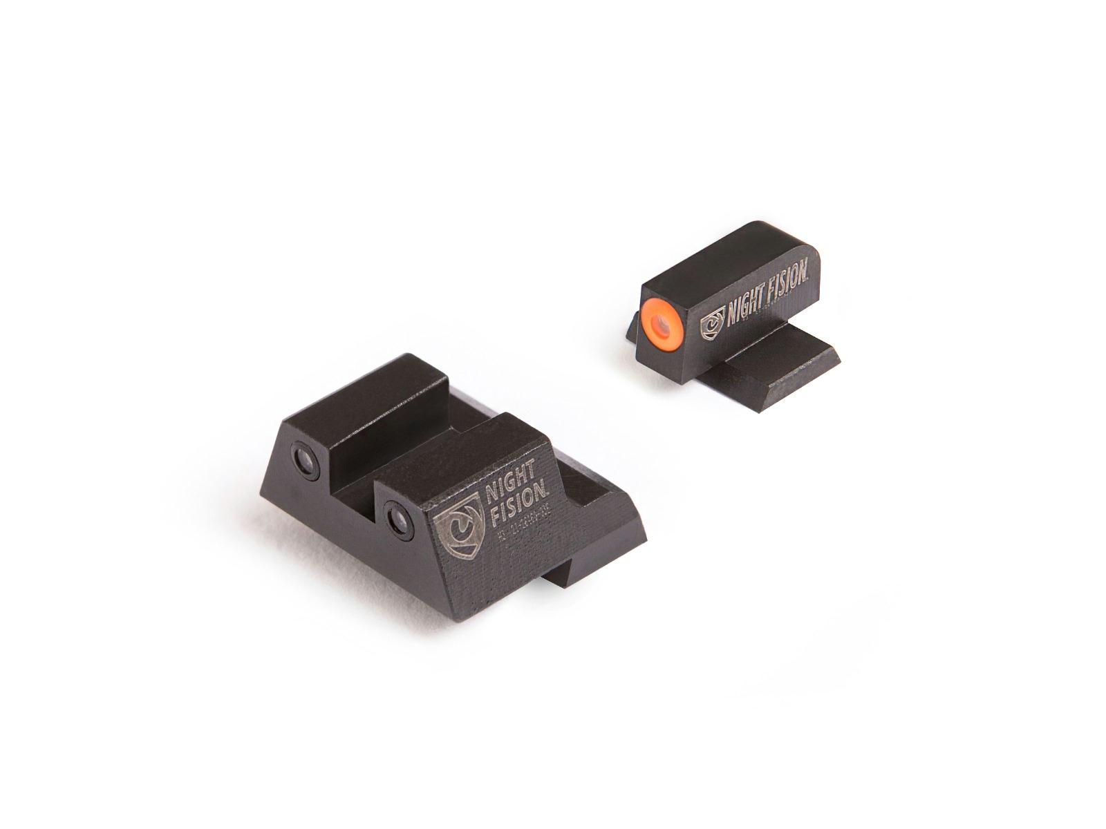 Night Fision Canik Tritium Night Sight Set orange front dot square notch rear