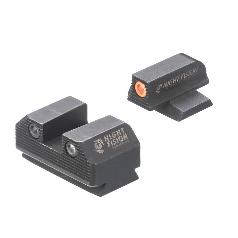 Night Fision Optics Ready Stealth Night Sight Set Orange Front for Ruger Max 9