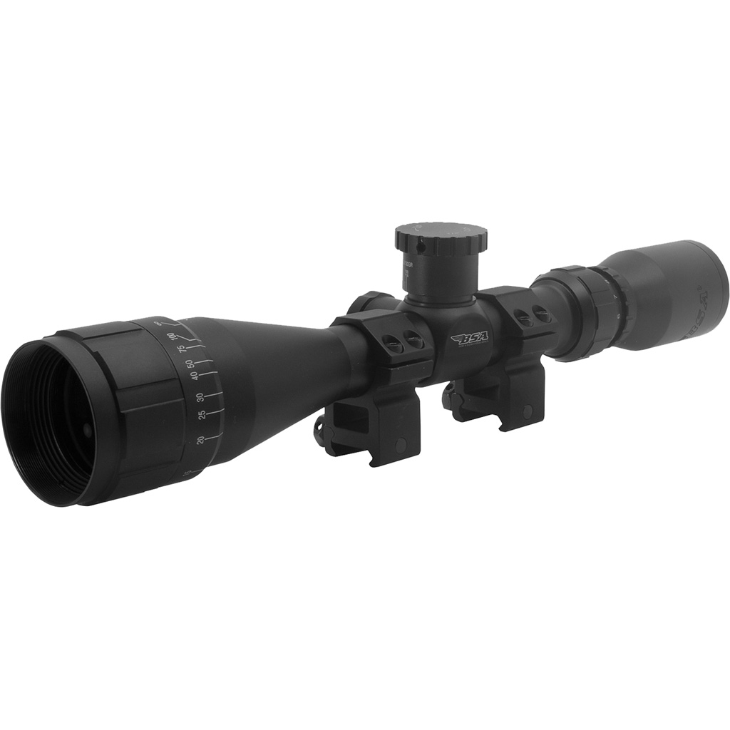 BSA Optics Sweet 3-9x40 AO Rifle Scope Weaver Mount 30-30 30-06 Compatible