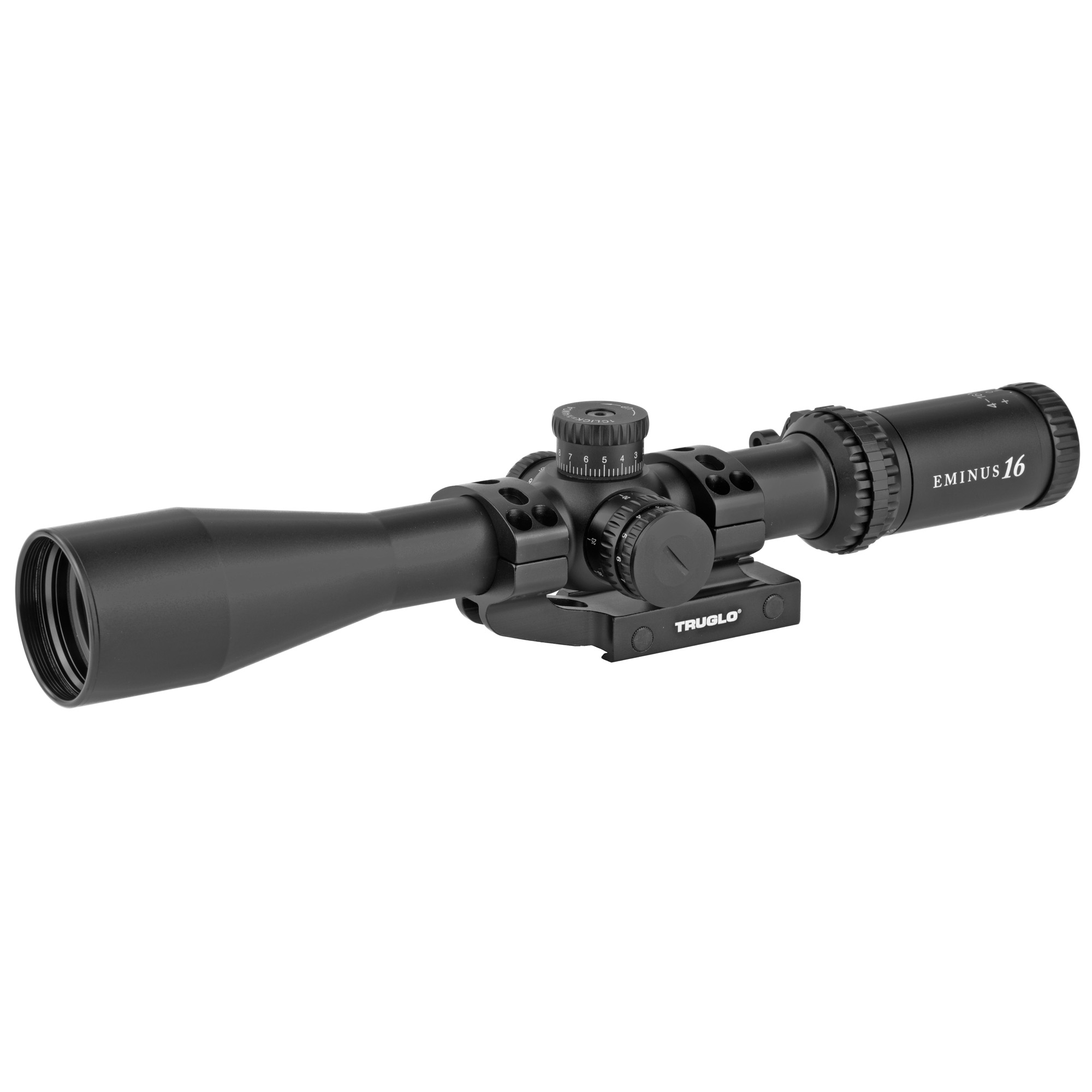 Truglo Eminus Tactical Scope 30mm 4 16x44 Ir Ml TacPlex Reticle Turrets for modern sporting rifles