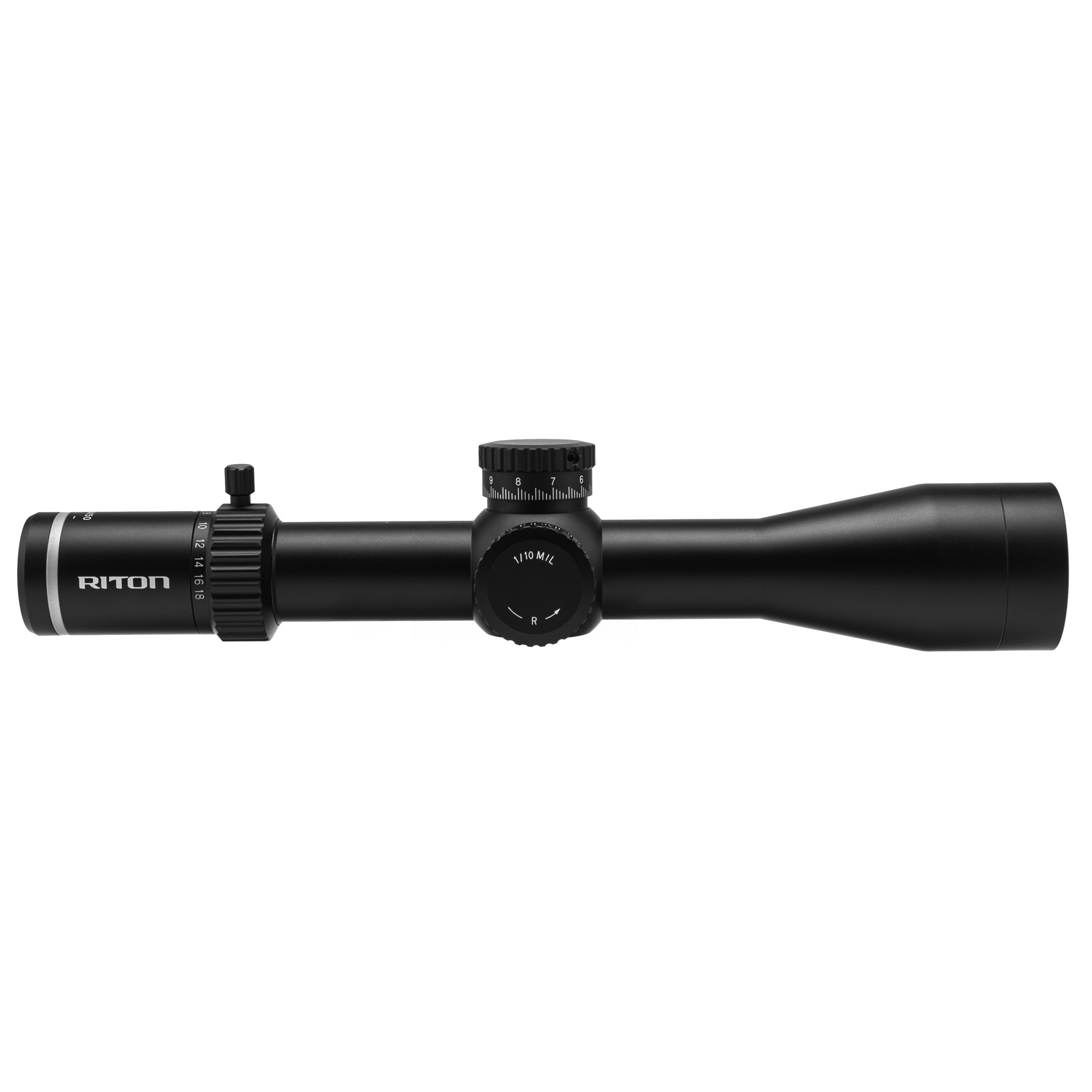 Riton 7 Conquer 3-18x50 Focal Plane Rifle Scope Illuminated Reticle Hd Glass 46 Mrad Zero Stop