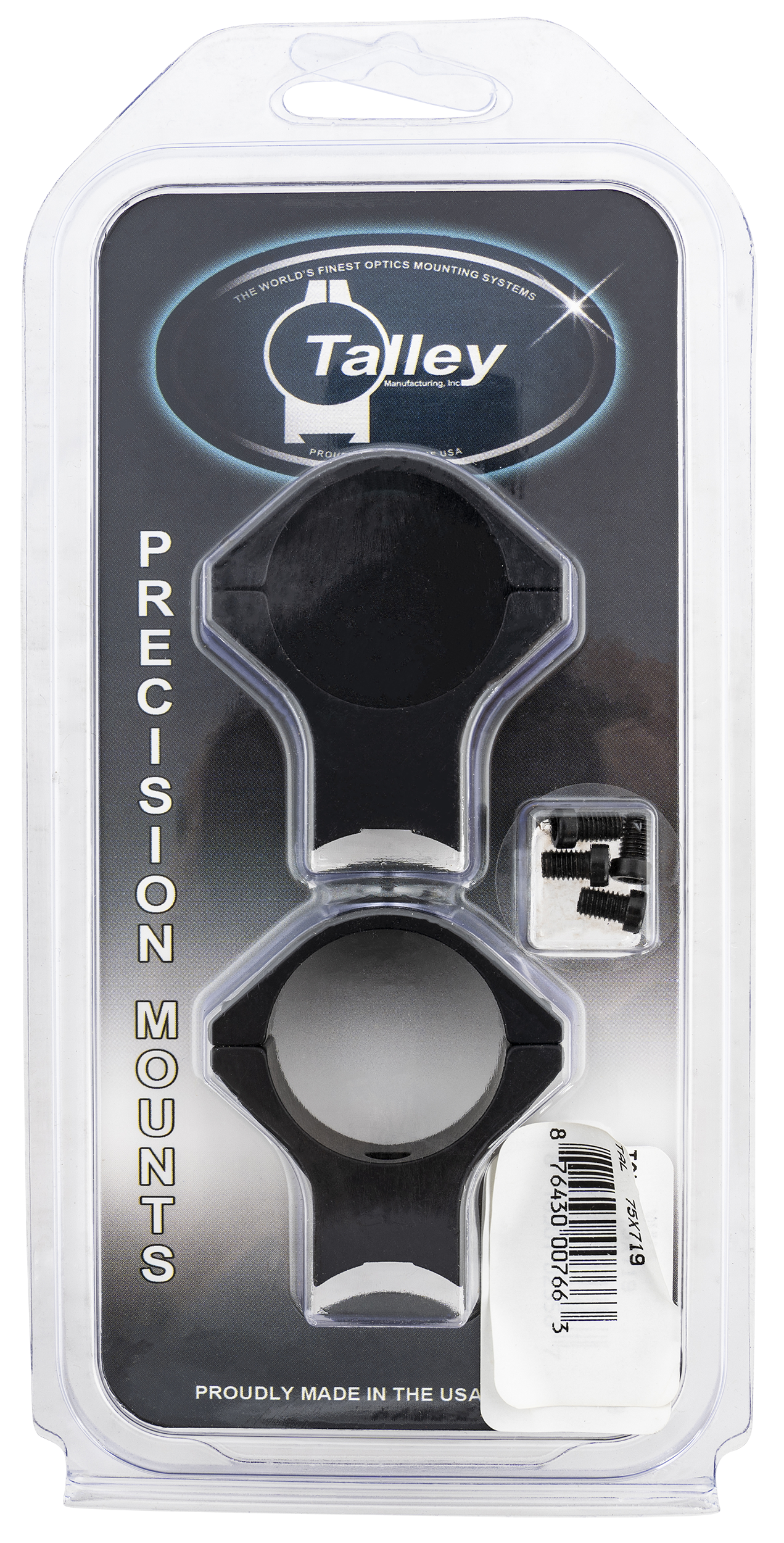 Talley Manufacturing 30mm High Extended 0 MOA Scope Mount Ring Kauger Arms