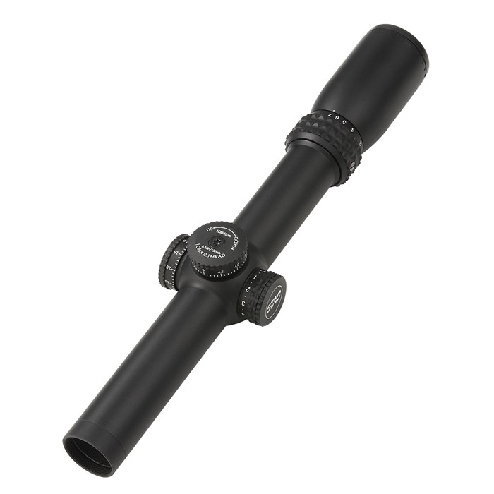 Sightron S-TAC 1-7x24mm SFP Illuminated Mil-Hash Rifle Scope 30mm tube