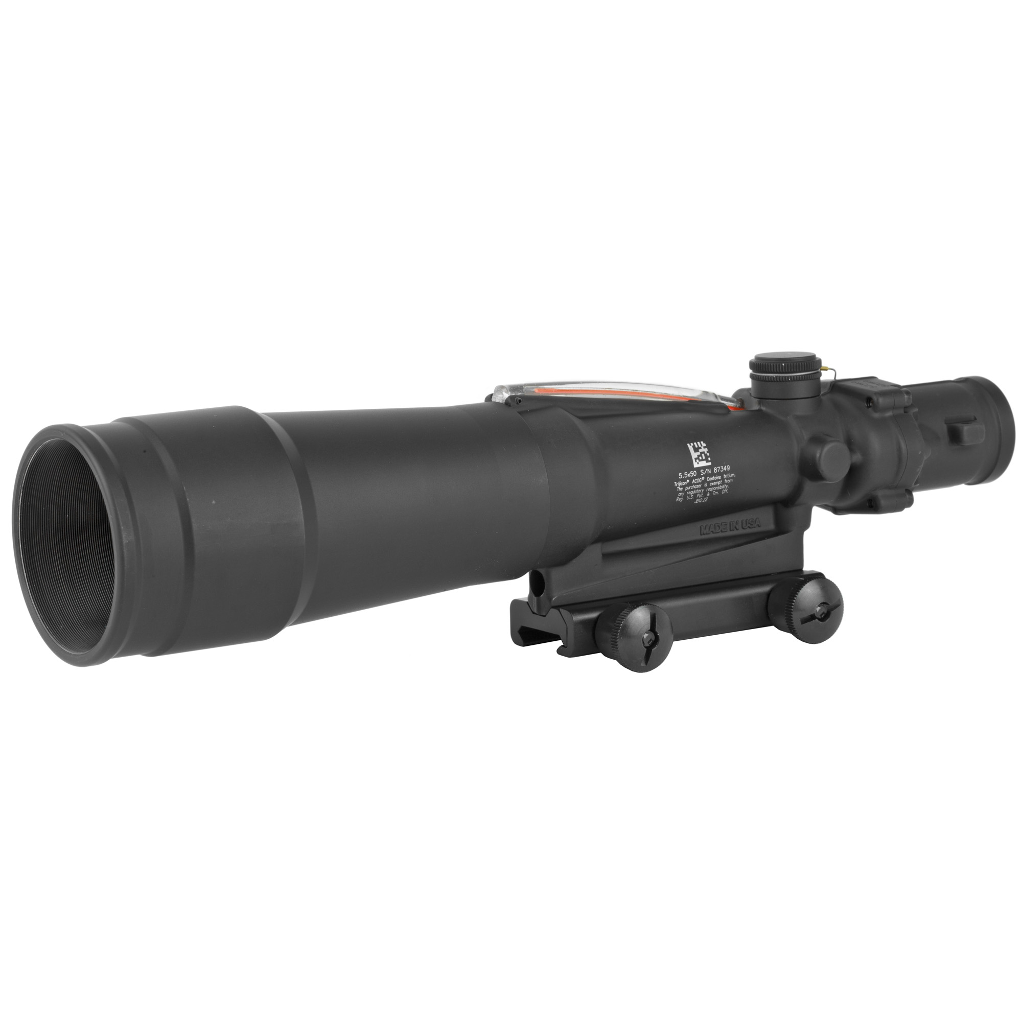 Trijicon Acog 5.5x50 Red Chevron Reticle 7.62mm Nato .308 BdC Flat Top Adapter
