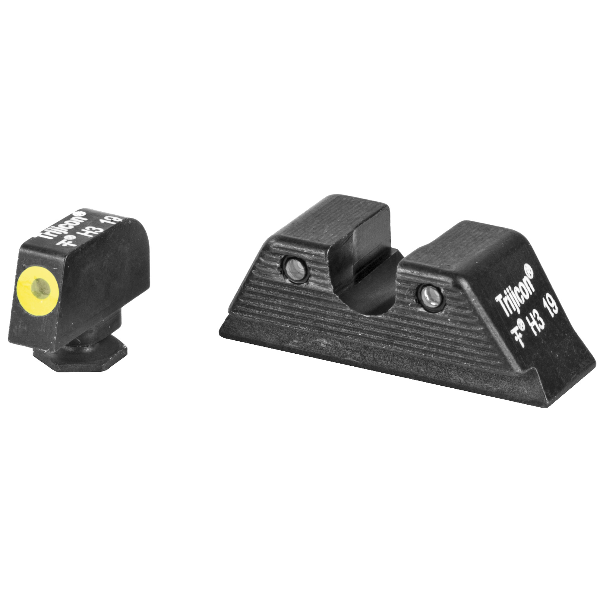 Trijicon Hd Xr Glock Mos Night Sights 3 Dot Yellow Front