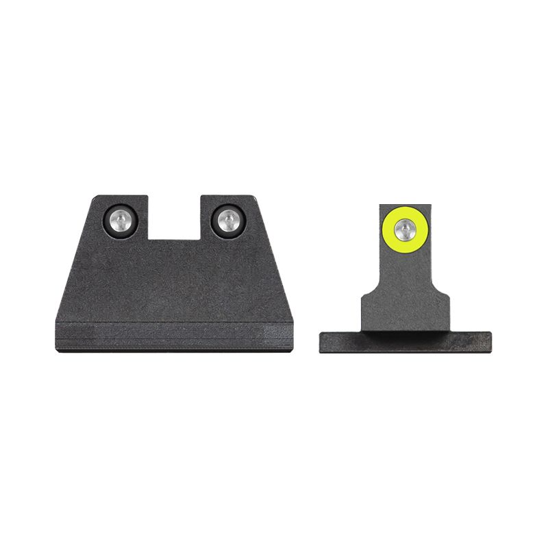 Night Fision Suppressor Height Sight Set Yellow Front Black Rear for Sig Sauer