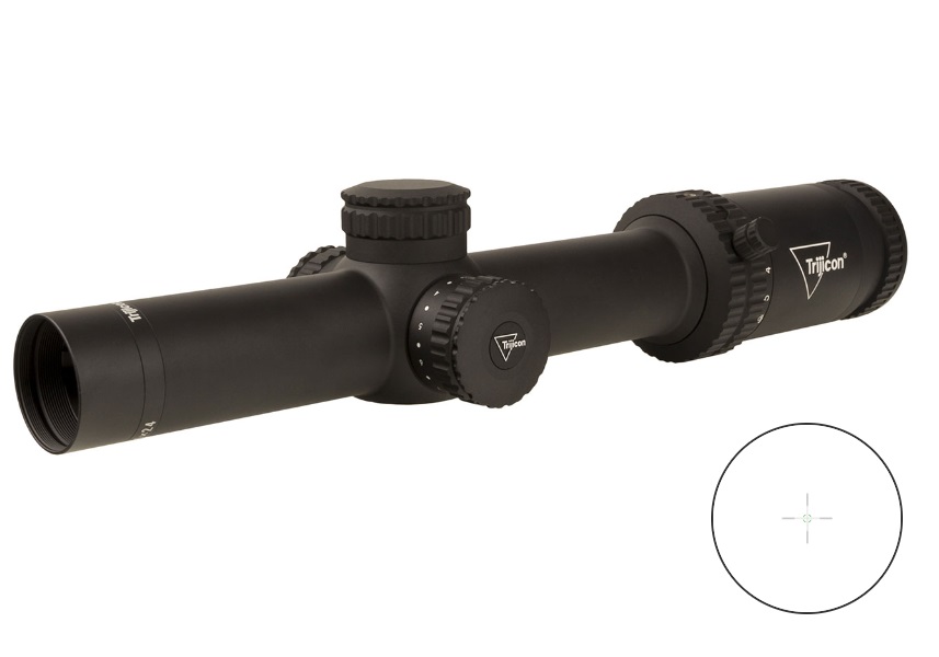 Trijicon Credo 1-6x24 Ffp 30mm Rifle Scope Green MRad Segment Circle Low Capped Adjusters