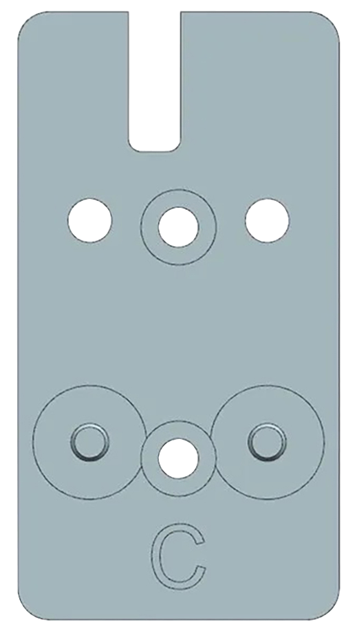 Beretta EUS03053 90/92 Silver Red Dot Optic Mount C-More Pattern Footprint