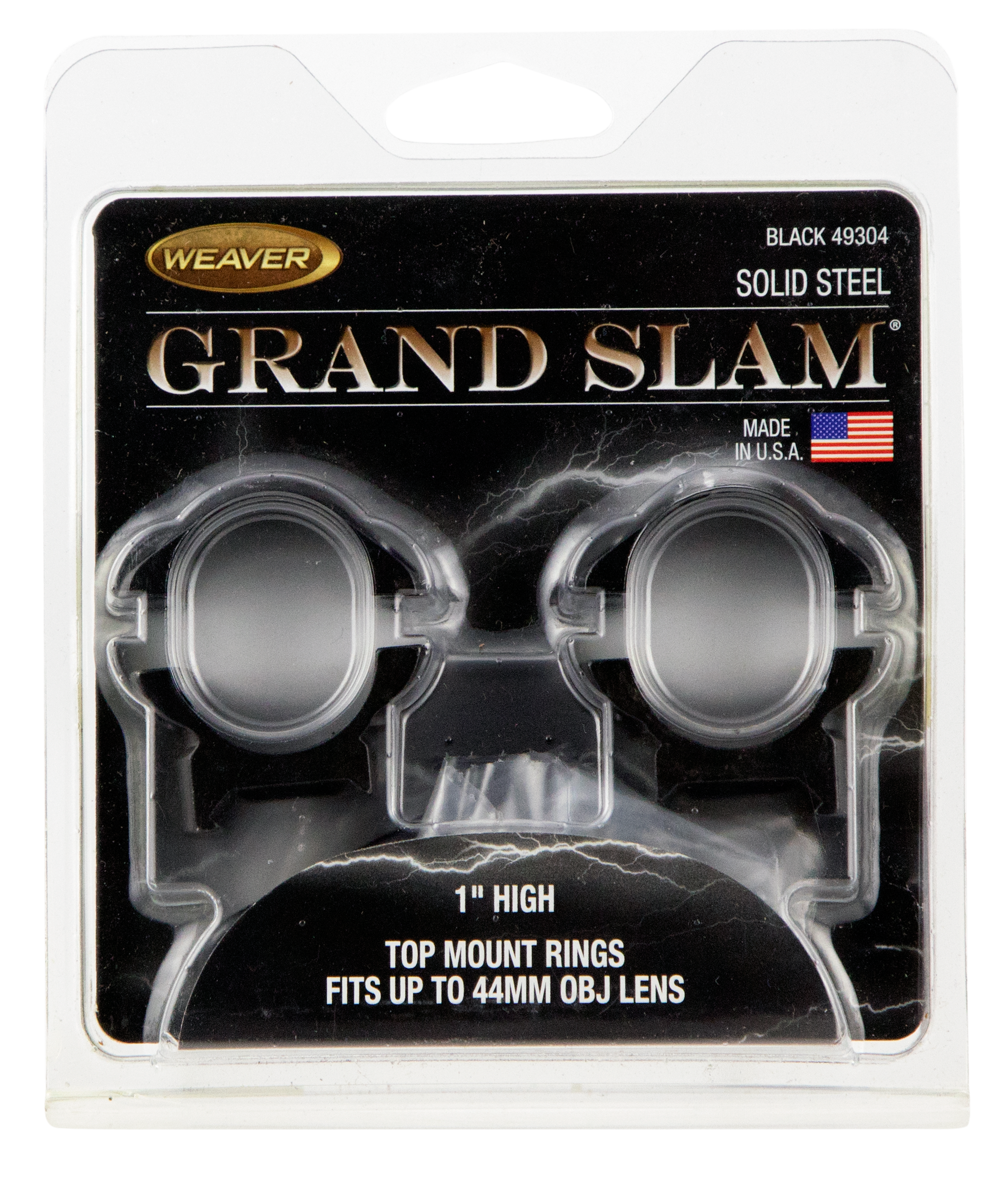 Weaver Grand Slam 1 Inch High Scope Rings Torx Screws Cross Lock Steel