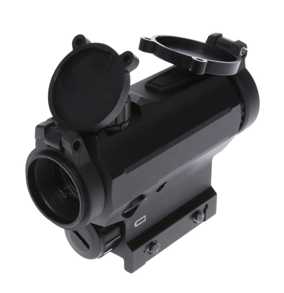 TruGlo Prism Tactical Rifle Sight 25mm 1x Red Dot 6 MOA Picatinny 25-32mm