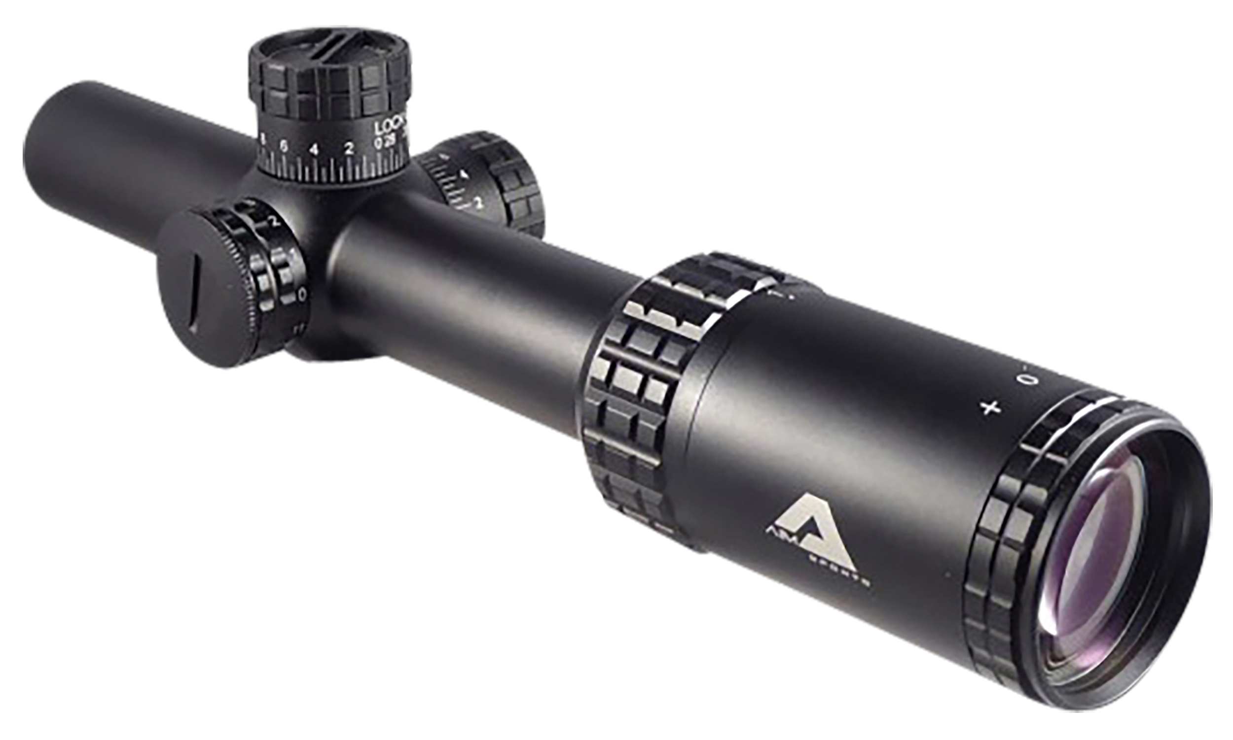 Aim Sports Alpha 6 1-6x 24mm CQ1-MOA Reticle 30mm Mount Rifle Scope