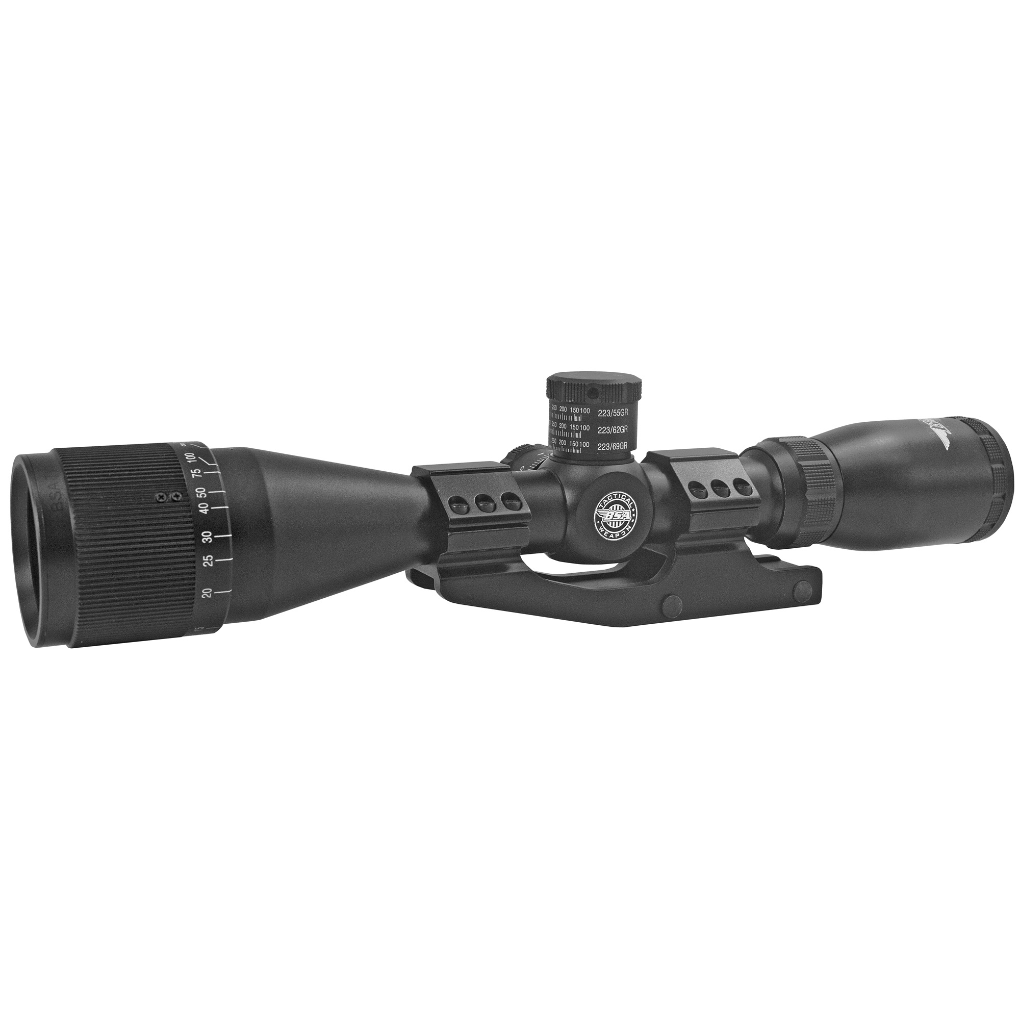 BSA Optics Tactical Rifle Scope 3-12x40mm .223/.308 Turrets 1-Inch Mount