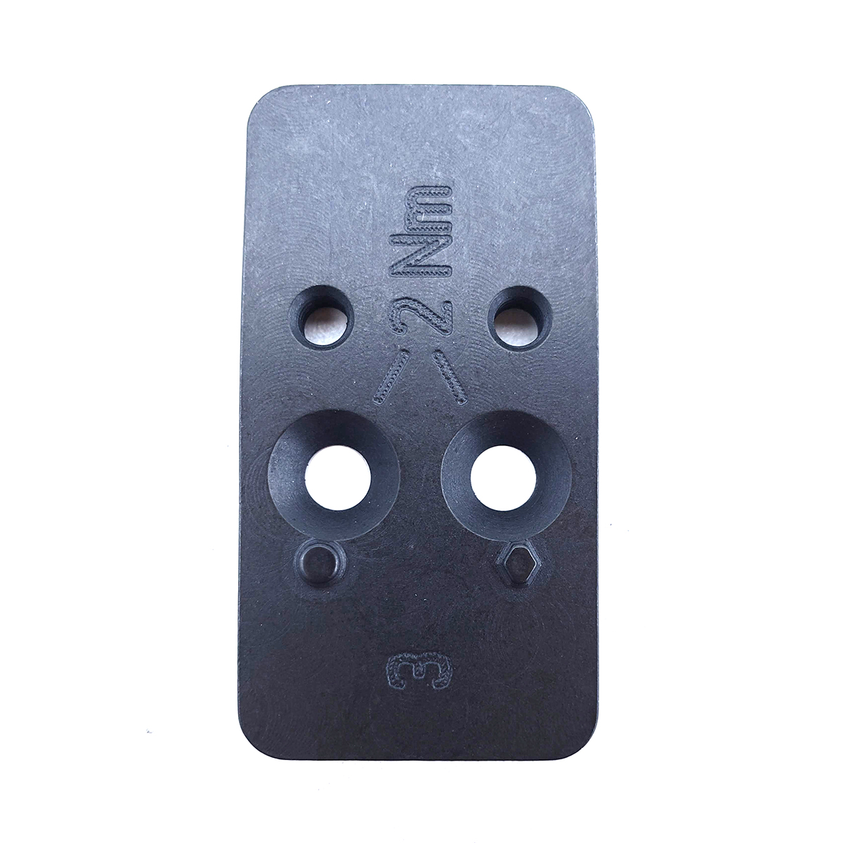 HK 50254263 Optic Plate #3 Black, Steel Fits HK VP9 OR C-More STS2 Pattern Footprint Mount