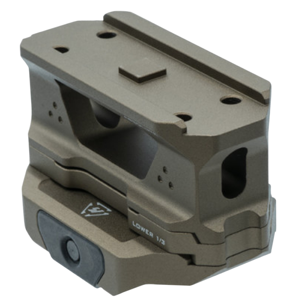 Strike Industries T1 Riser Mount Flat Dark Earth 6061-T6 Aluminum Picatinny Lower 1/3 Co-Witness