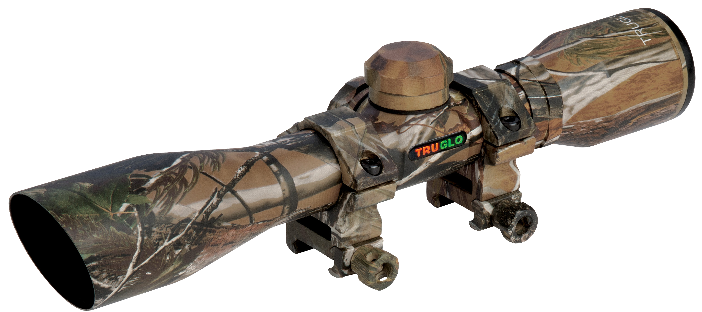 Truglo Compact Realtree ApG 4x 32mm 1in Tube Diamond Reticle Rings