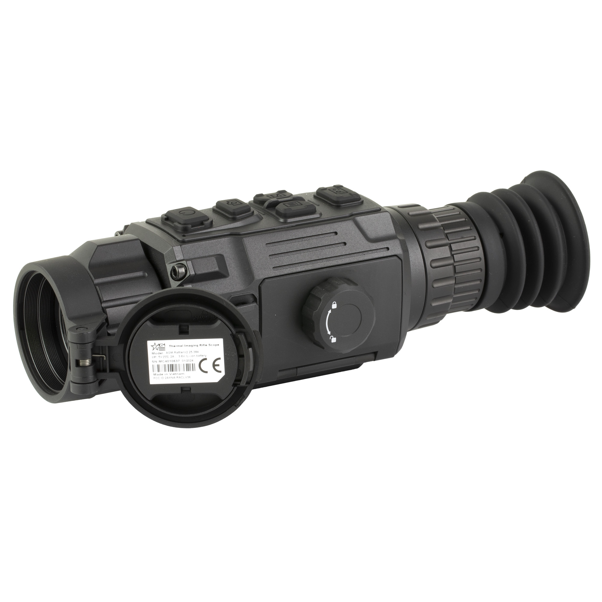 AGM Global Vision Rattler V2 25-384 Thermal Scope 2x-16x Digital Zoom 384x288 Sensor