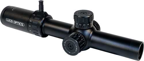 Lucid Optics L7 1 to 6x24 Tactical Rifle Scope 30mm Tube Blue Illuminated P7 MOA Reticle
