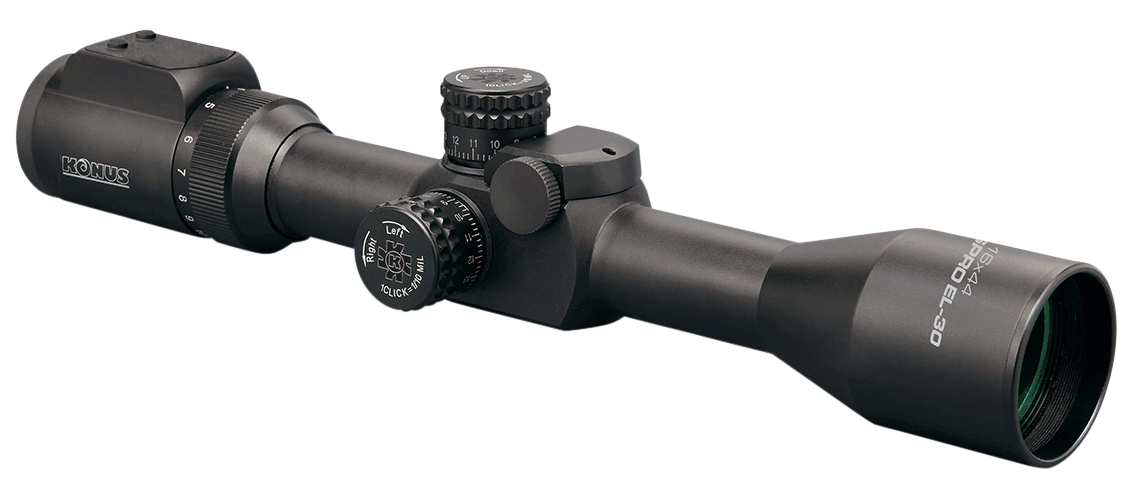 Konus Optics KonusPro EL-30 4-16x44mm 30mm Tube 10 Interchangeable Reticles