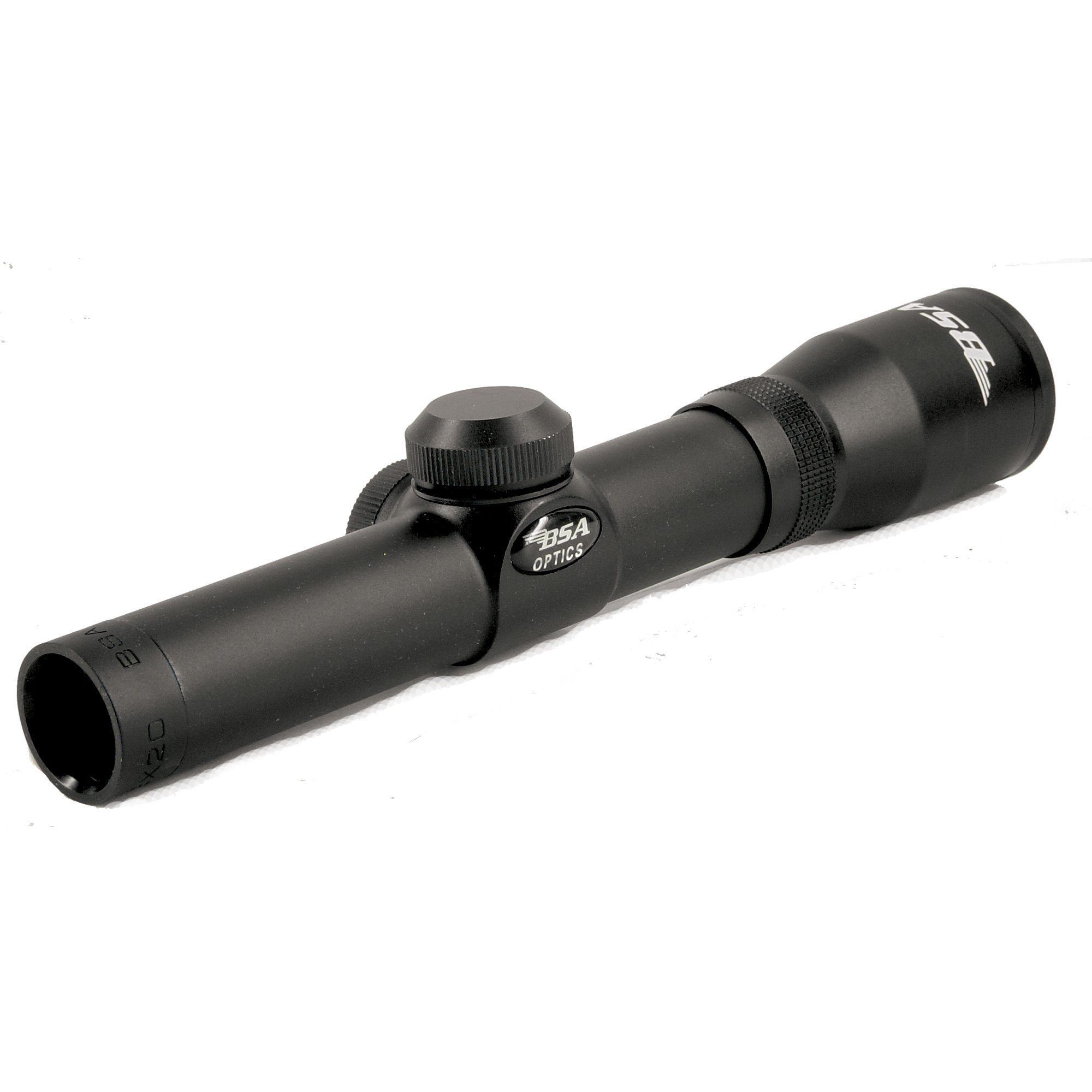 BSA Optics Edge Pistol Scope 2x20mm 1in Mount Duplex Reticle for Handguns