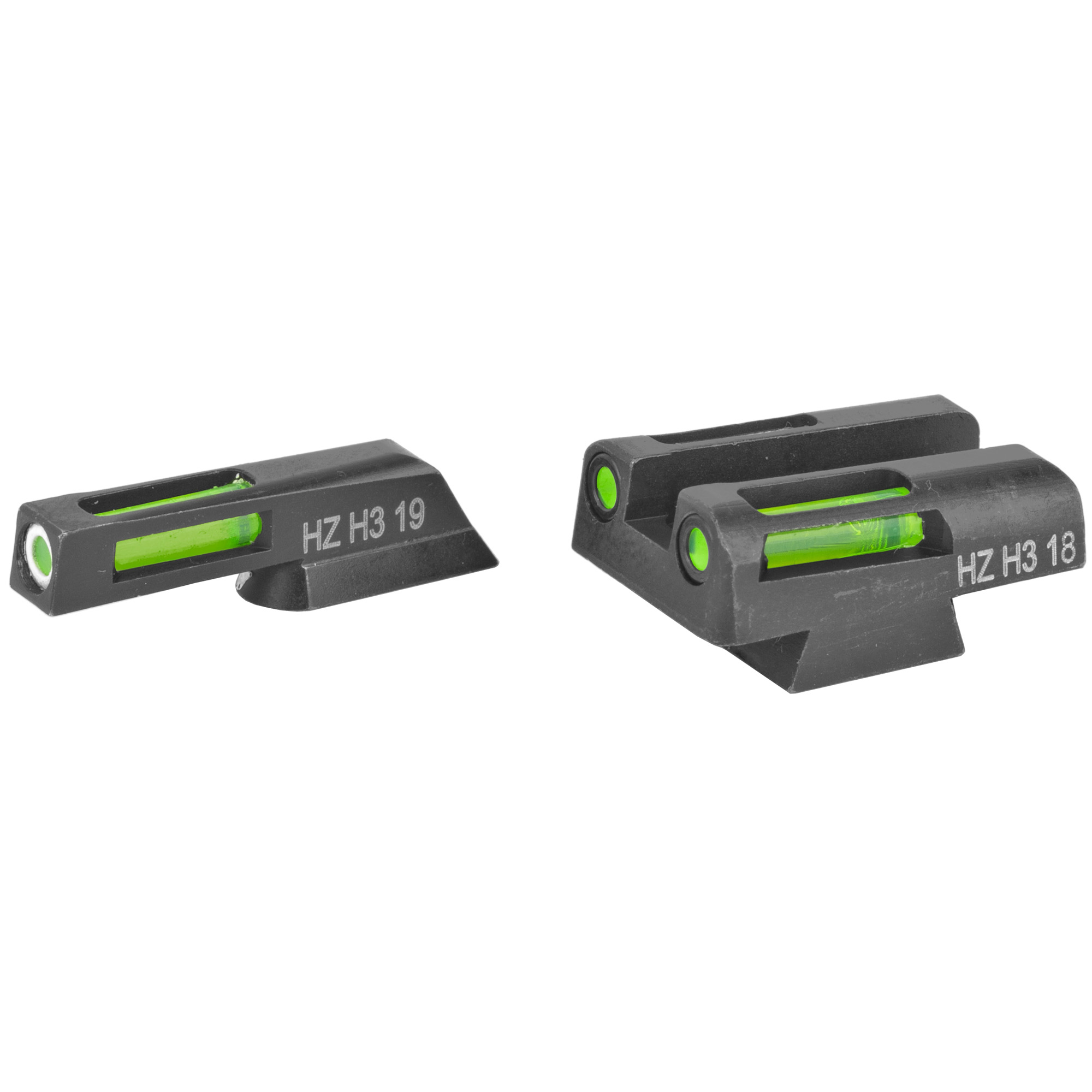 Hiviz H3 NS Cz 75 G/G Wh Green Front Rear Sights for Cz 75 85 P-01