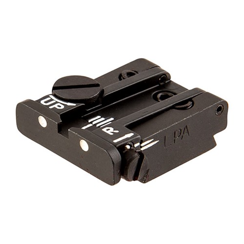 L.P.A. Sights Ruger 22 MkII Adjustable Rear Sight 2Dot White