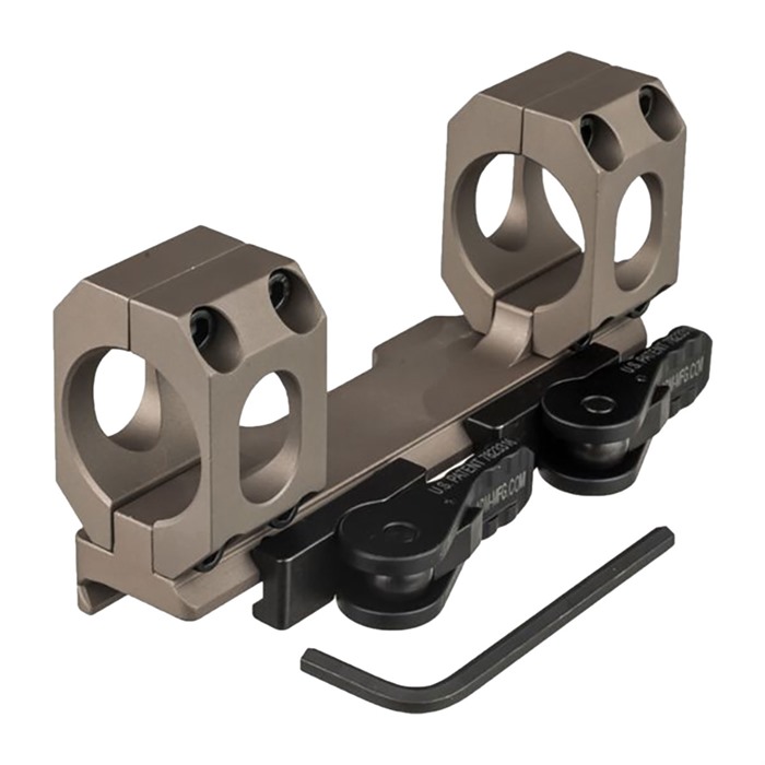 American Defense Manufacturing 30mm 0 MOA Bolt Action Mount Flat Dark Earth Quick Detach