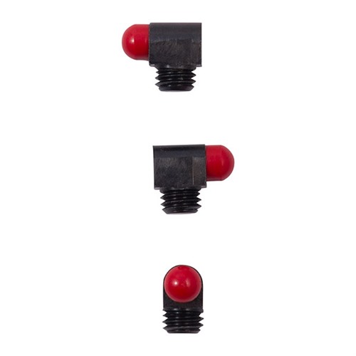 Bradley Gunsight Std Bead 1/8 6-48 Tpi 5/64 Shank Red 3 Pack Universal Shotguns