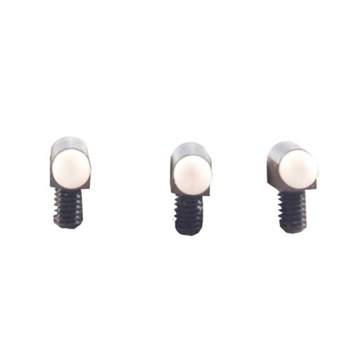 Bradley Gunsight Std Bead White 1/8in 3-56 TPI 5/32in Shank 3 Pack Universal Shotguns