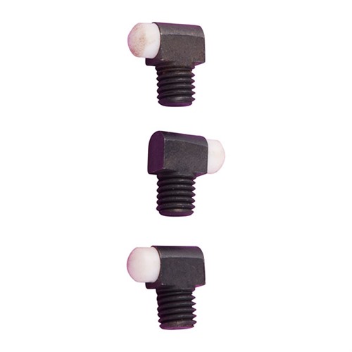 Bradley Gunsight STD BEAD 1/8in 6-48 TPI 9/64in Shank White 3-Pack Shotguns