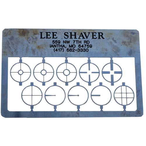 Lee Shaver Post Aperture Card for Lyman 17A Universal Rifles Blue
