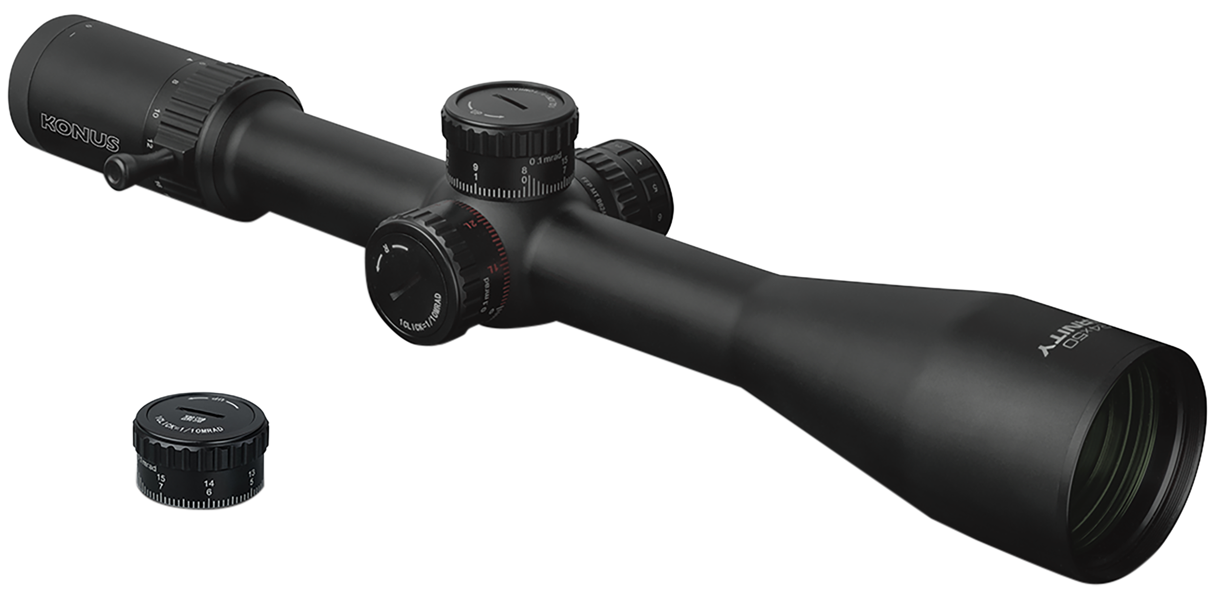 Konus Optics Eternity 6-24x50 Illuminated PRS Ballistic Reticle First Focal Plane Zero Stop