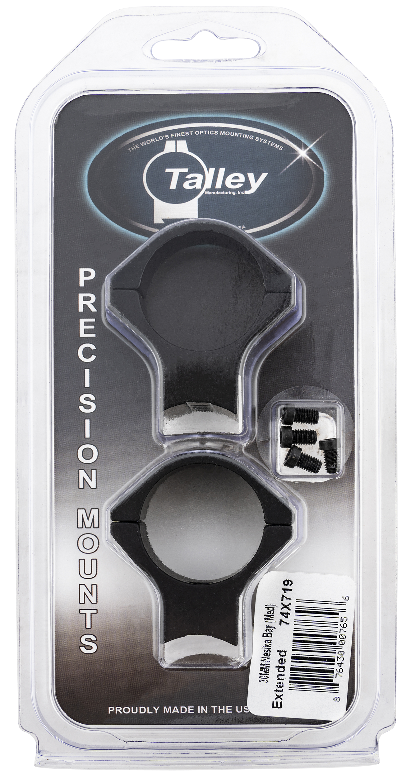 Talley Manufacturing 30mm Savage Scope Mount Ring Combo Medium Extended 0 MOA