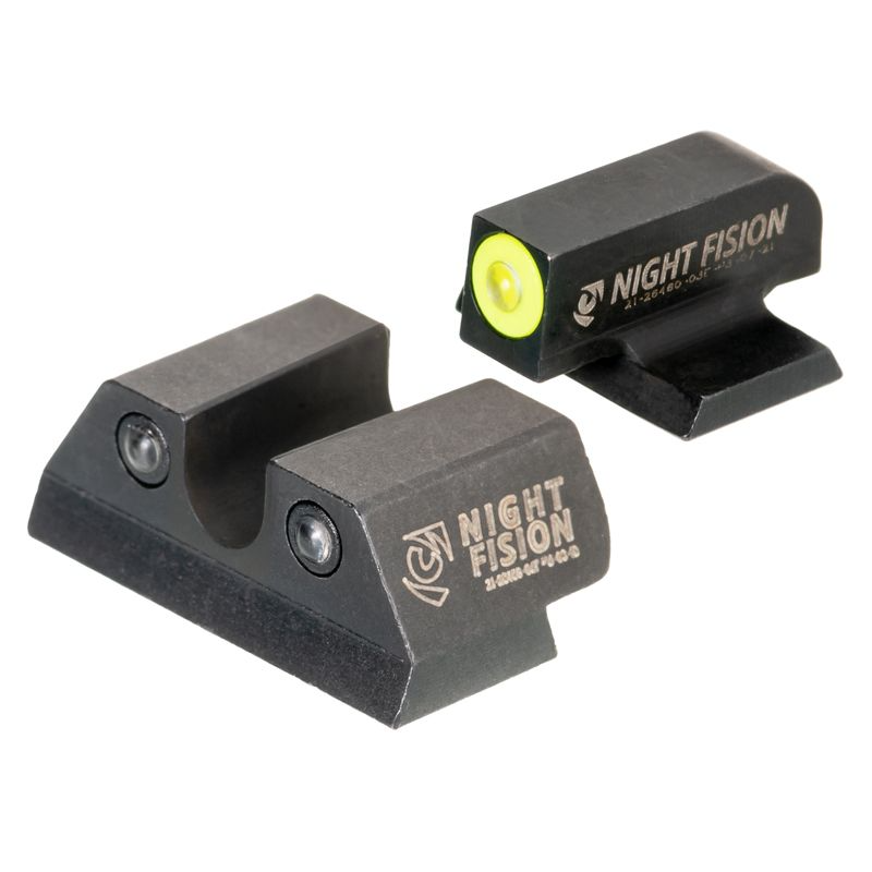 Night Fision Night Sight Set Yellow Front Square Notch Rear Fn 509