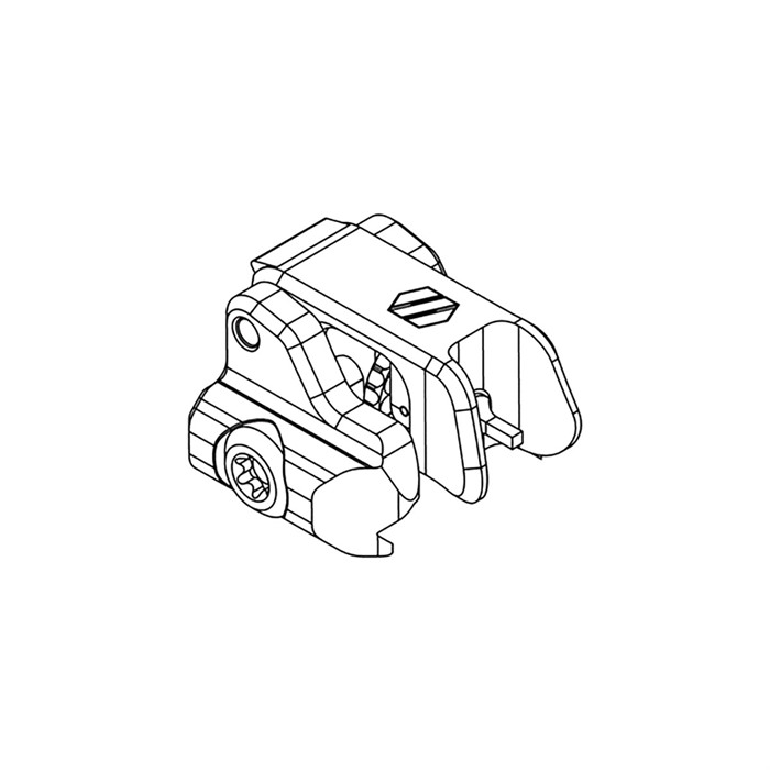 Scalarworks Ar-15 Peak/02 Folding Front Sight A2 Height Aluminum