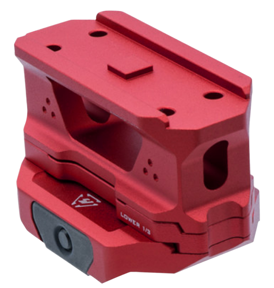 Strike Industries T1 Riser Mount Red Anodized 6061 T6 Aluminum Picatinny Rail 0.93in Lower 1 Third Co Witness