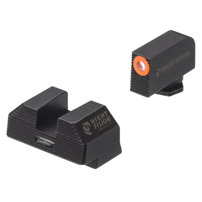 Night Fision Costa Ludus Glock MOS Orange Front Green Rear Sight