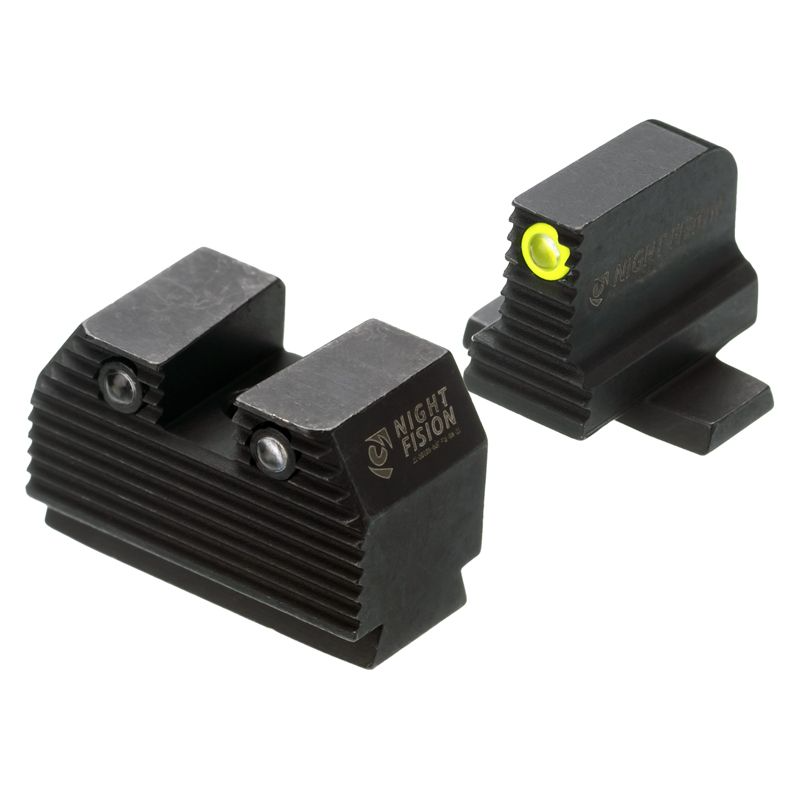 Night Fision Optics Ready Stealth Night Sight Yellow Front Back P-Series